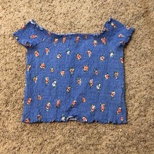 Off the shoulder crop top